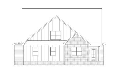 Architectural house blueprint showcasing front elevation details.