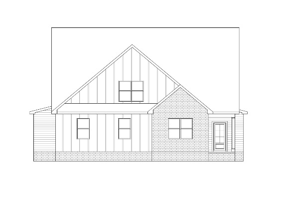 Architectural house blueprint showcasing front elevation details.